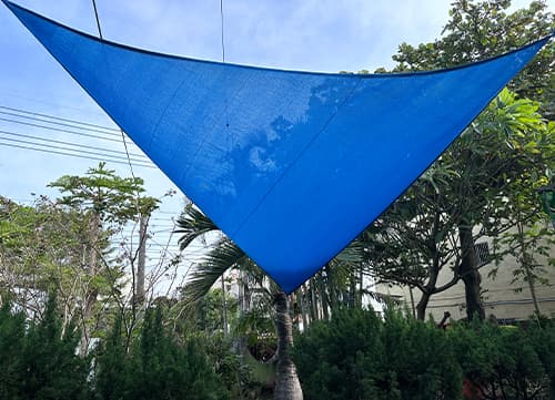 三冠牌RF圓扁針織網遮蔽網應用實例｜HunkunNET 煥坤