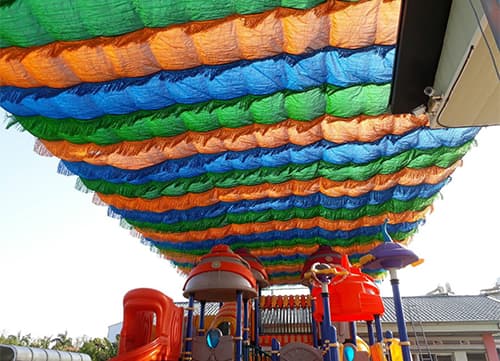 三冠牌懸掛式遮陽網應用實例(2)｜HunkunNET 煥坤