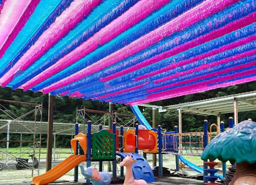 三冠牌懸掛式遮陽網應用實例(4)｜HunkunNET 煥坤