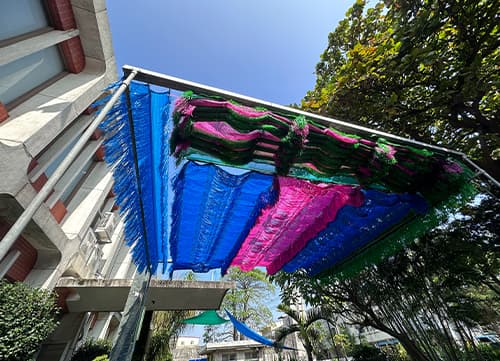 三冠牌懸掛式遮陽防曬網應用實例(3)｜HunkunNET 煥坤