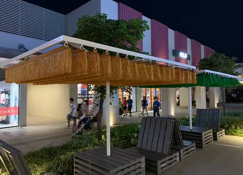 三冠牌TA懸掛式遮陽網應用實例(3)｜HunkunNET 煥坤