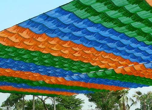 三冠牌TA懸掛式屋頂防曬網應用實例｜HunkunNET 煥坤